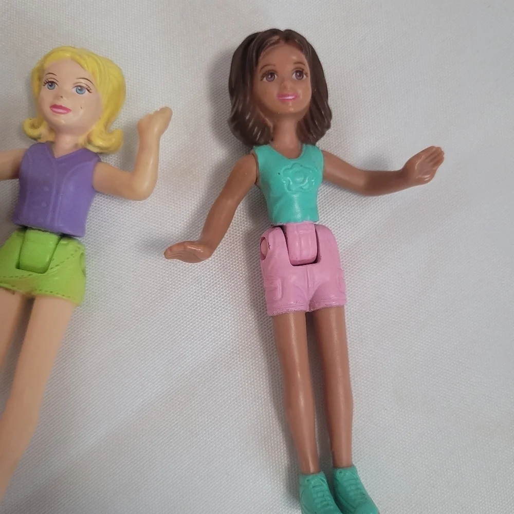 Polly Pocket Vintage 2003 McDonalds Happy Meal Hammock and 3 Figures